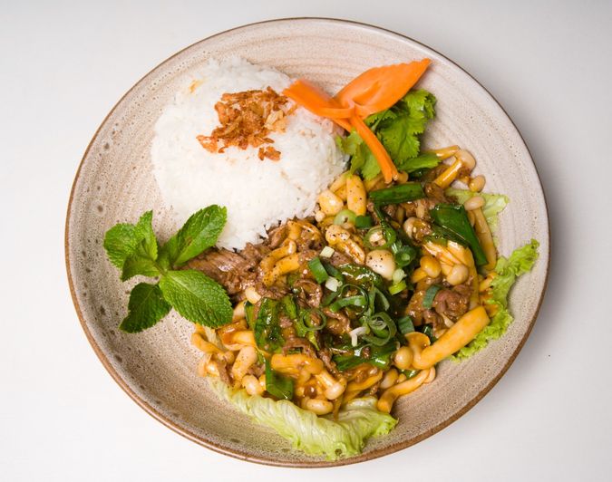 Riz Champignon Boeuf