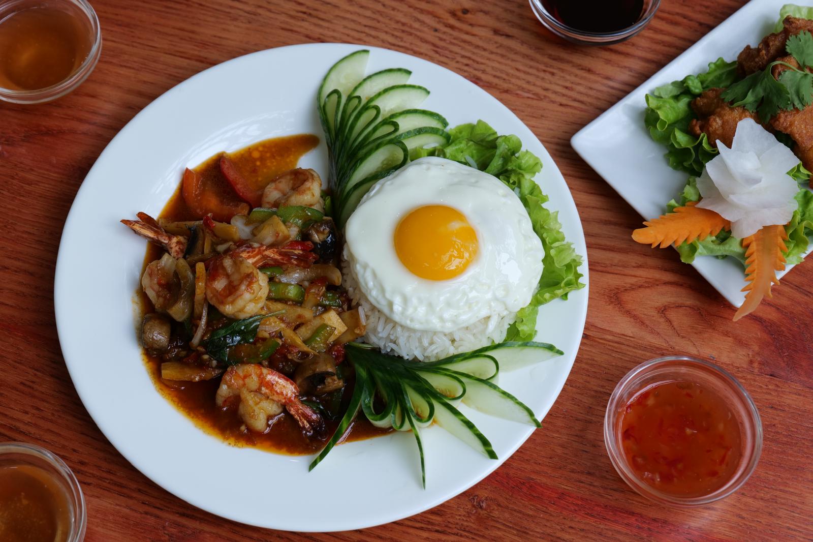Assiette Thaï aux crevettes
