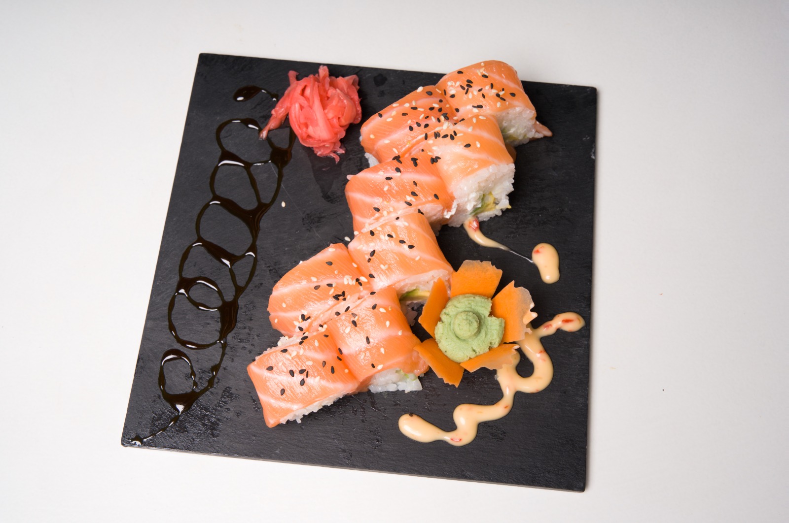 Saumon, cheese, avocat